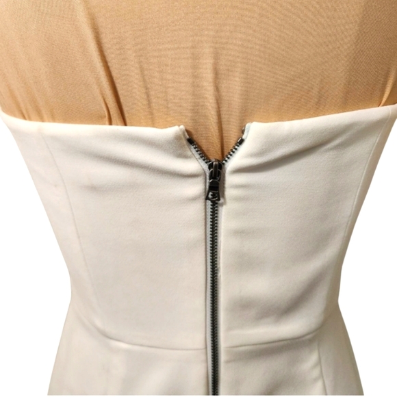 ALICE + OLIVIA "Sia" Asymmetrical Strapless Cocktail Dress - Picture 8 of 11